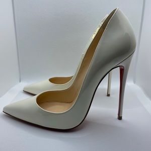 Christian Louboutin White So Kate 120 shoes 37.5